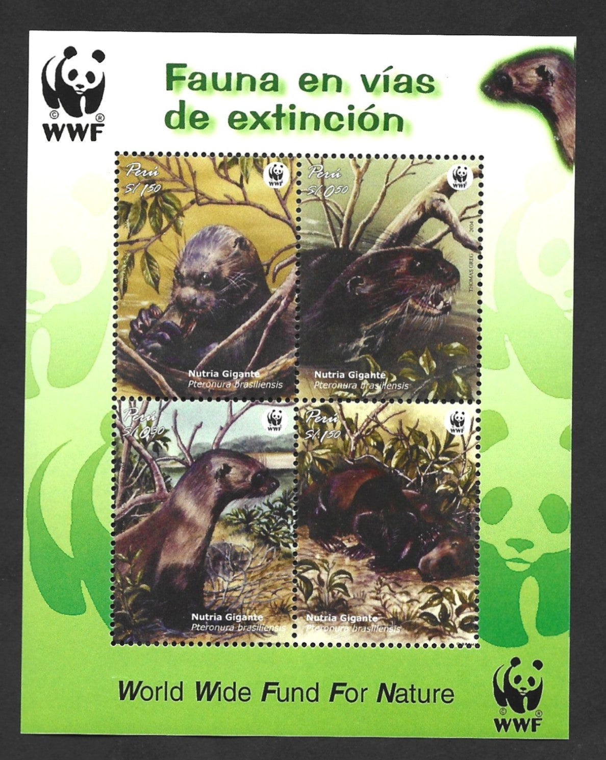 PERU WWF MINIATURE SHEET 2004