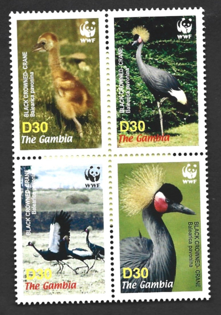 GAMBIA  BIRD  SET  WWF    2006