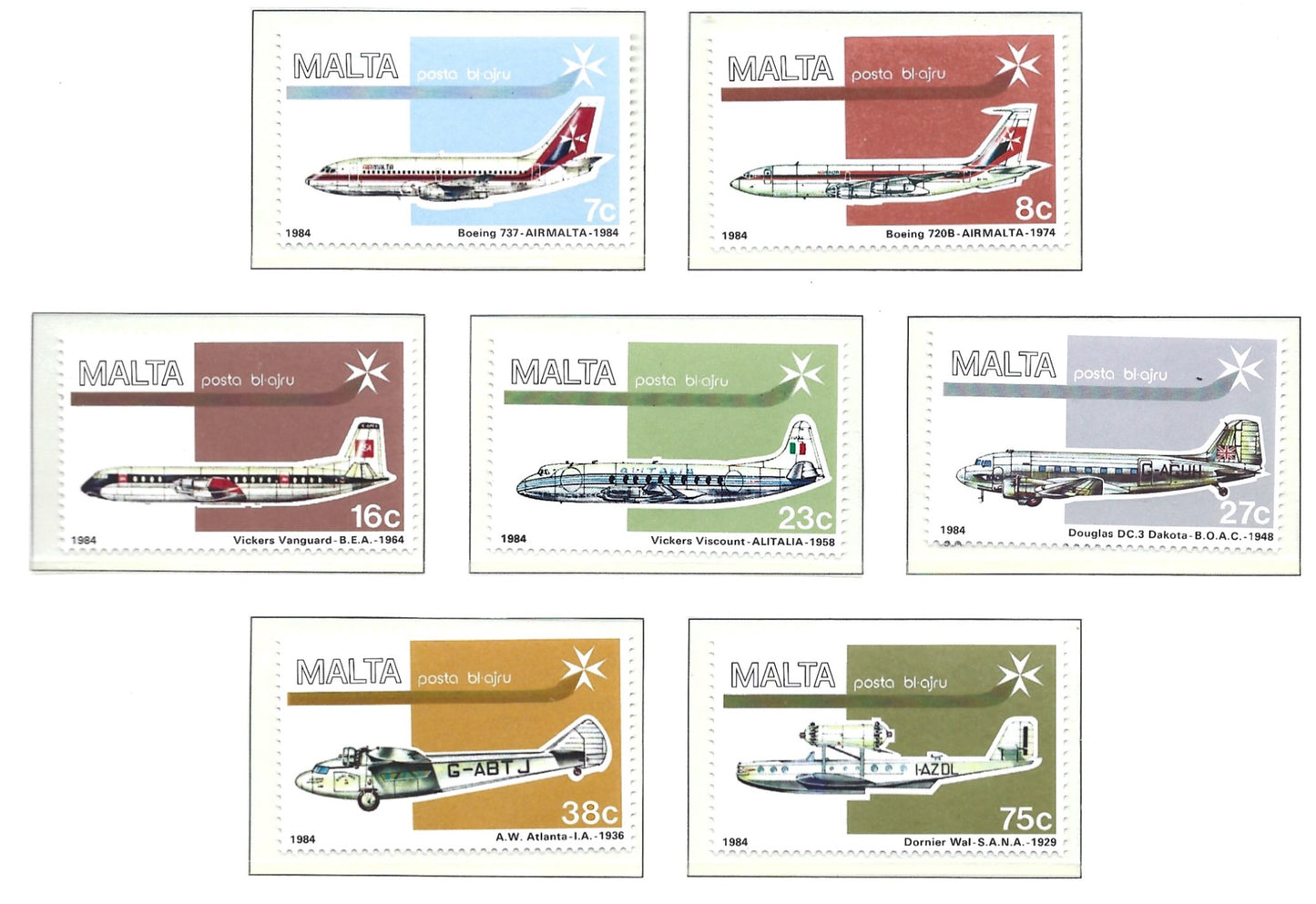 MALTA AIRCRAFT 1984