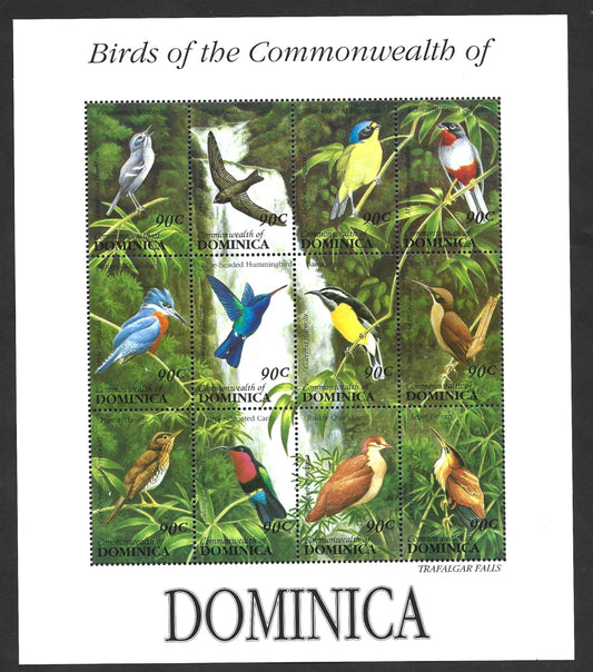 DOMINICA  BIRDS OF DOMINICA    MINIATURE SHEET