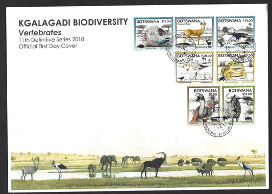 BOTSWANA 2018 KGALAGADI BIODIVERSITY FIRST DAY COVER SET