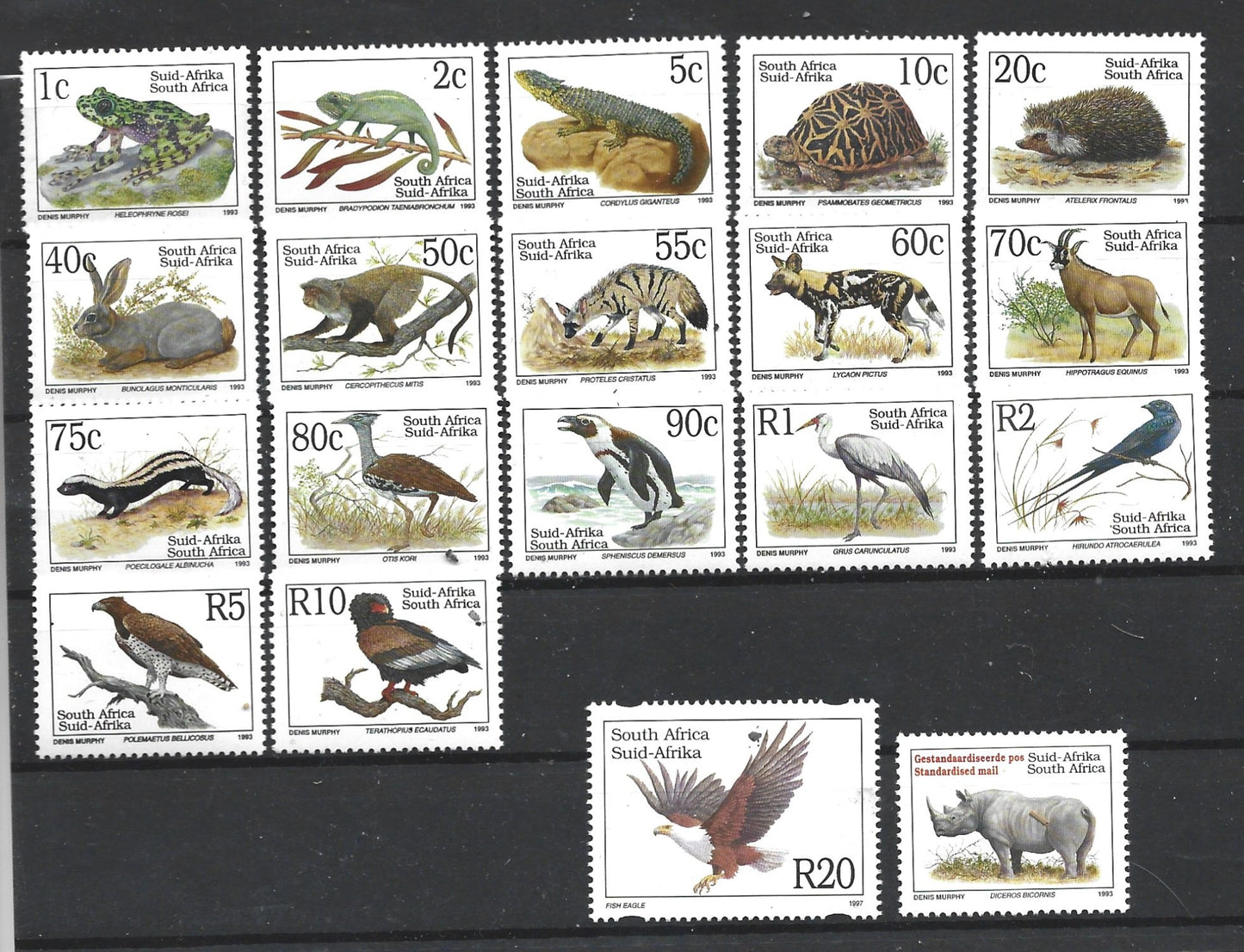 SOUTH AFRICA   ANIMALS/BIRDS  TYPE 1   1993