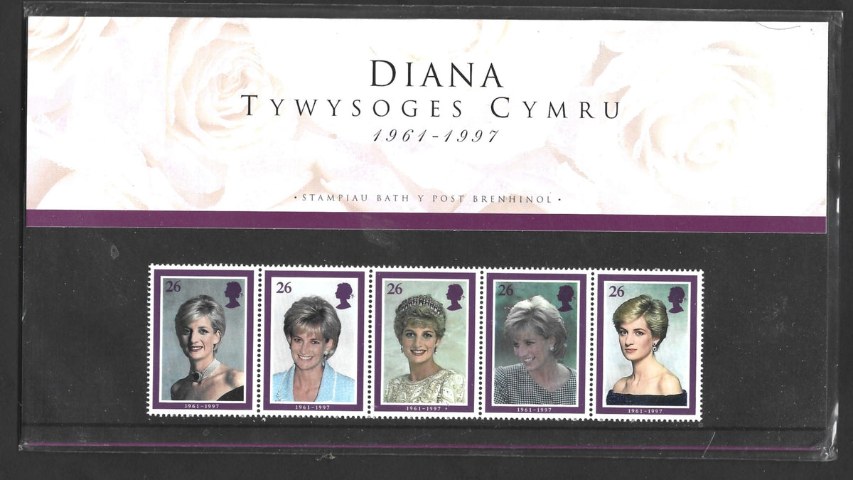 BRITAIN PRESENTATION PACK DIANA WELSH 1998 (ORDINARY)